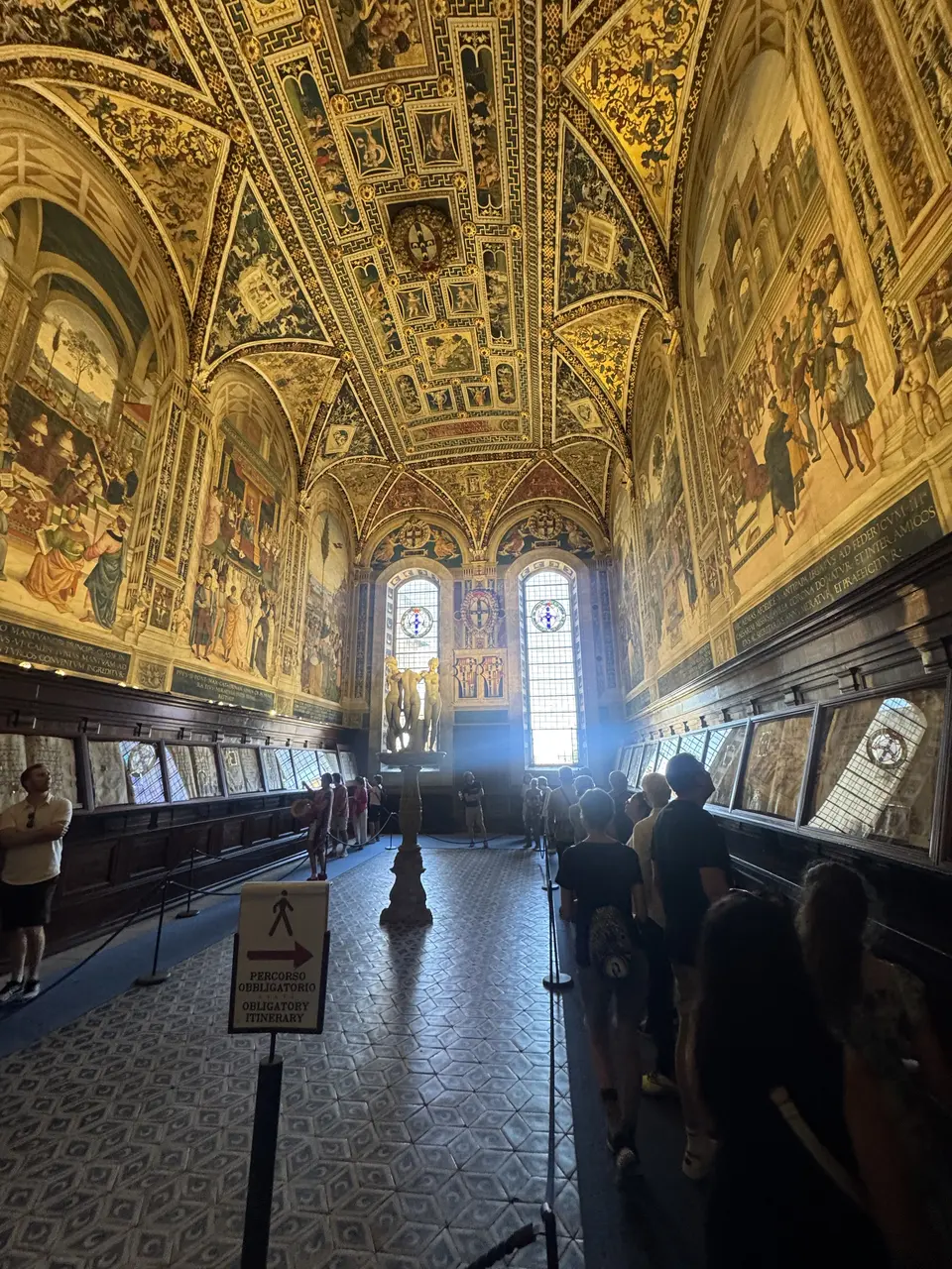 A vertical detail recorded near Siena Cathedral on July 1, 2025.