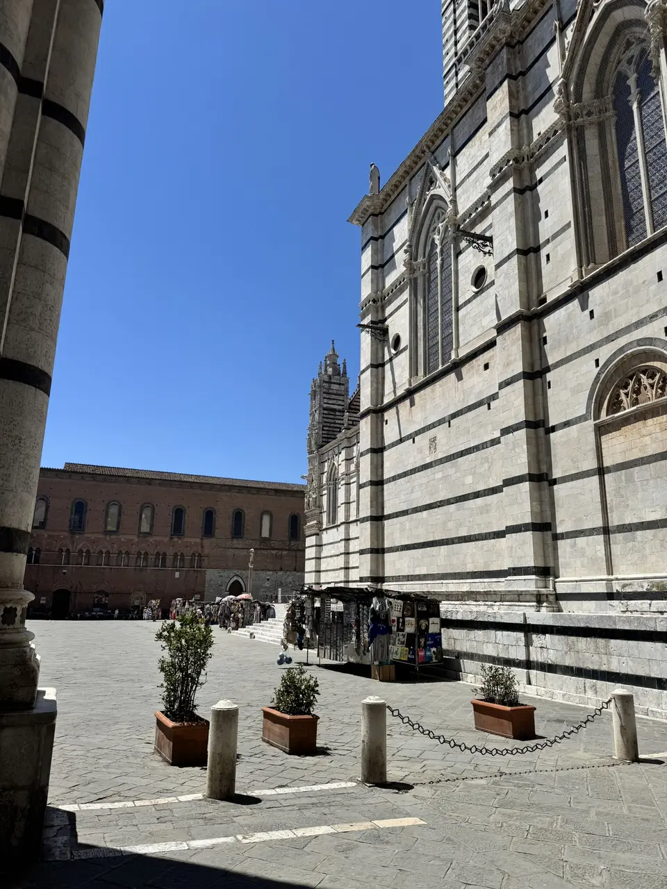 A vertical detail recorded near Siena Cathedral on July 1, 2025.