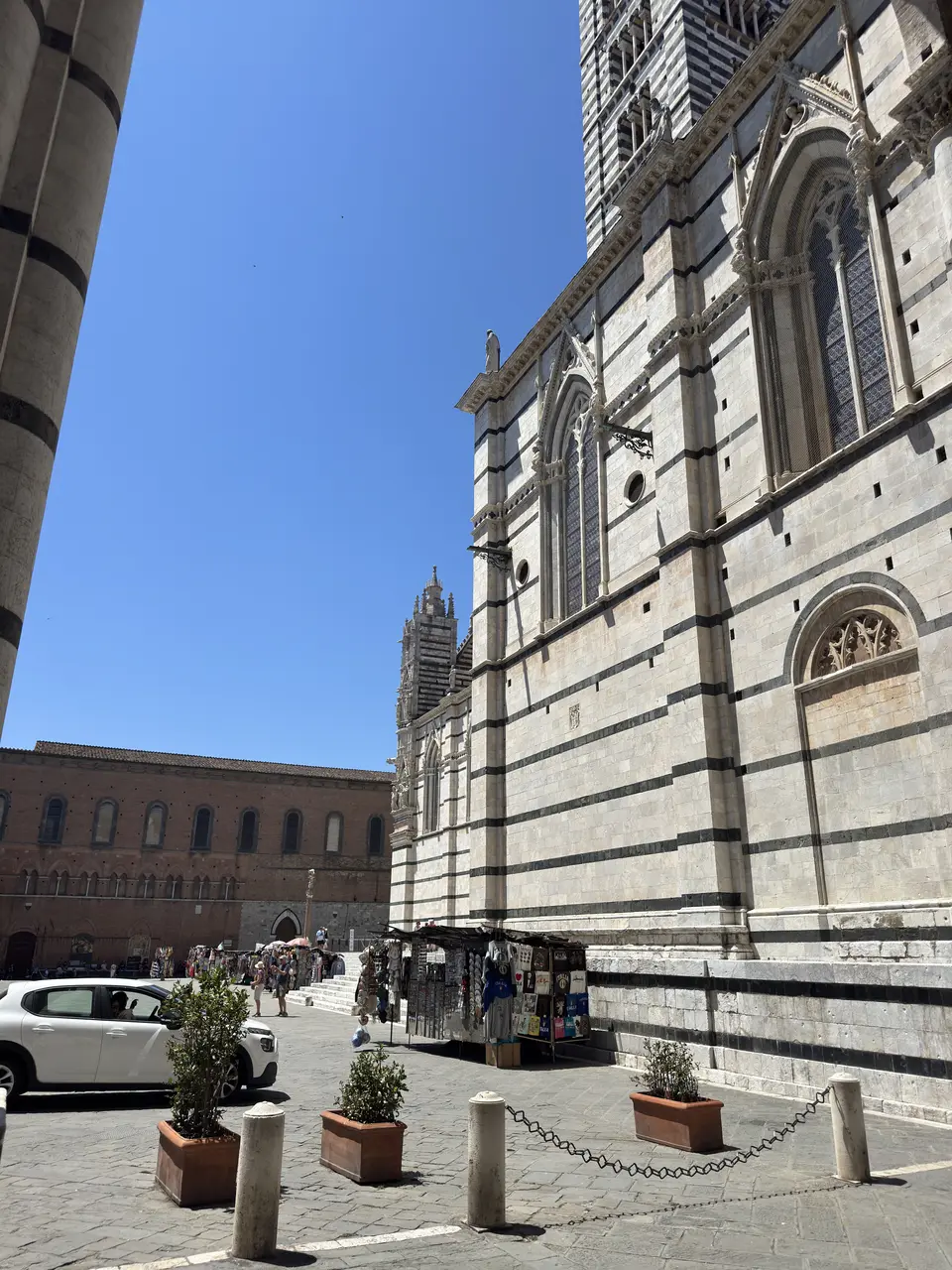 A vertical detail recorded near Siena Cathedral on July 1, 2025.