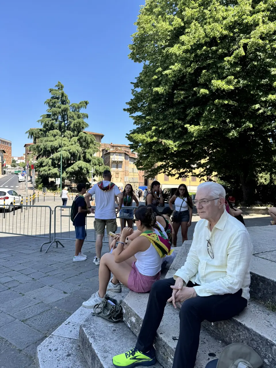 A vertical detail recorded near Siena Cathedral on July 1, 2025.