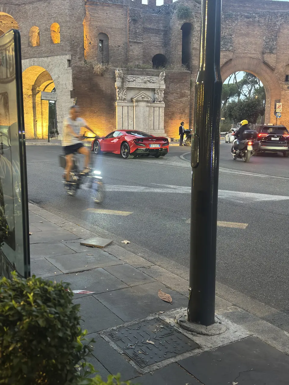 A vertical detail recorded near Spanish Steps on July 2, 2025.